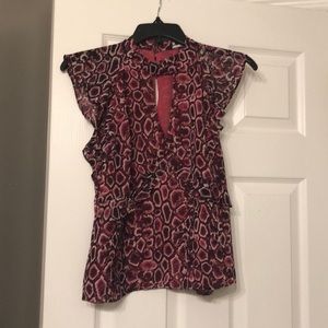 🎉pink printed top